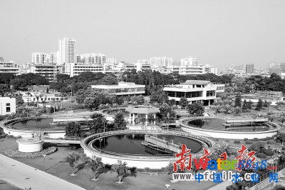 圖為鎮(zhèn)安污水處理廠。資料圖片