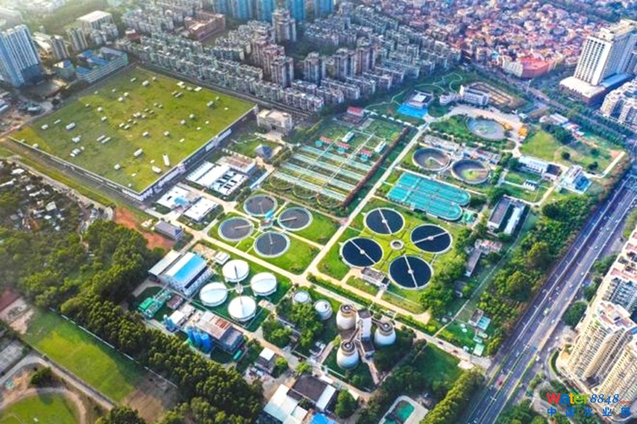 前埔水質(zhì)凈化廠鳥(niǎo)瞰圖。廈門(mén)市政環(huán)科污水公司供圖